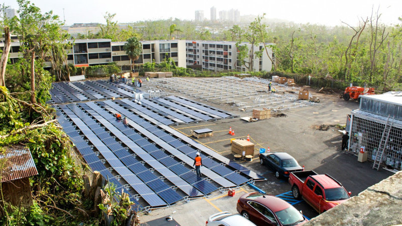 Tesla's Solar Power Panels At Work In Puerto Rico/Tesla