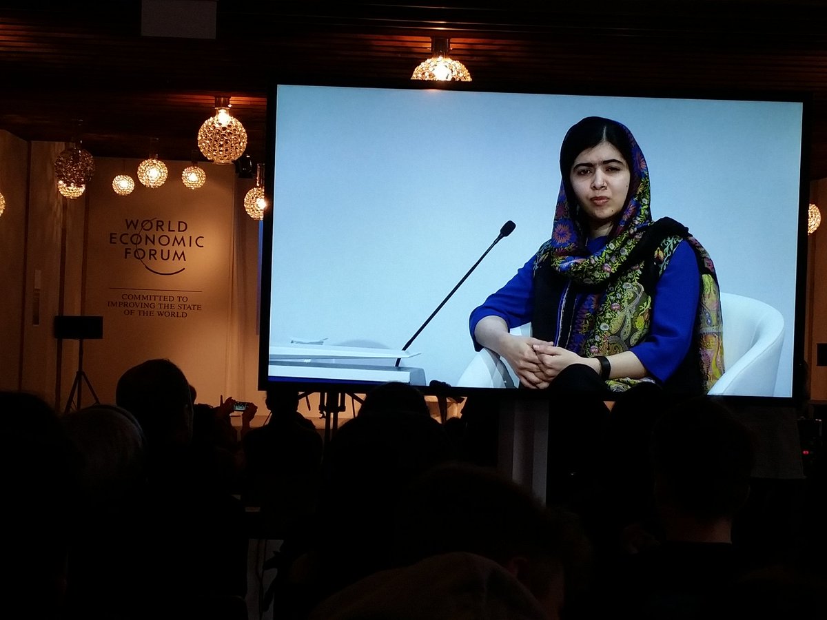 Malala Yousafzai At WEF 2018