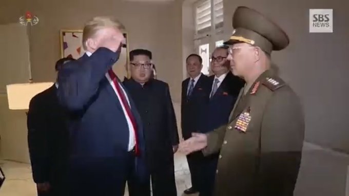 Trump Salutes The Enemy