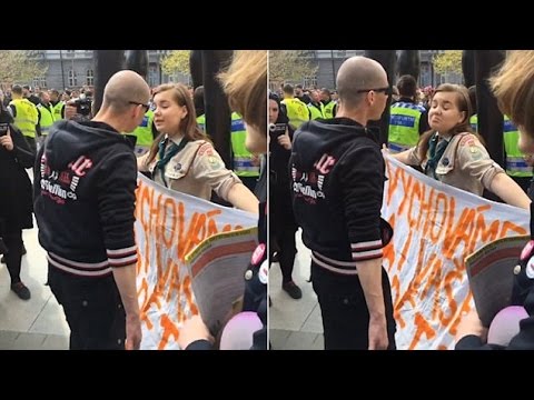 16-year old girl defeats nazi